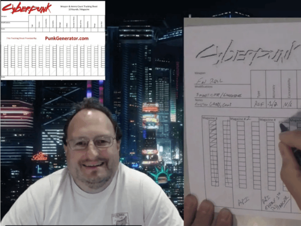 CyberPunk 2020 Ammo Pack - Ammo Tracking Sheets!